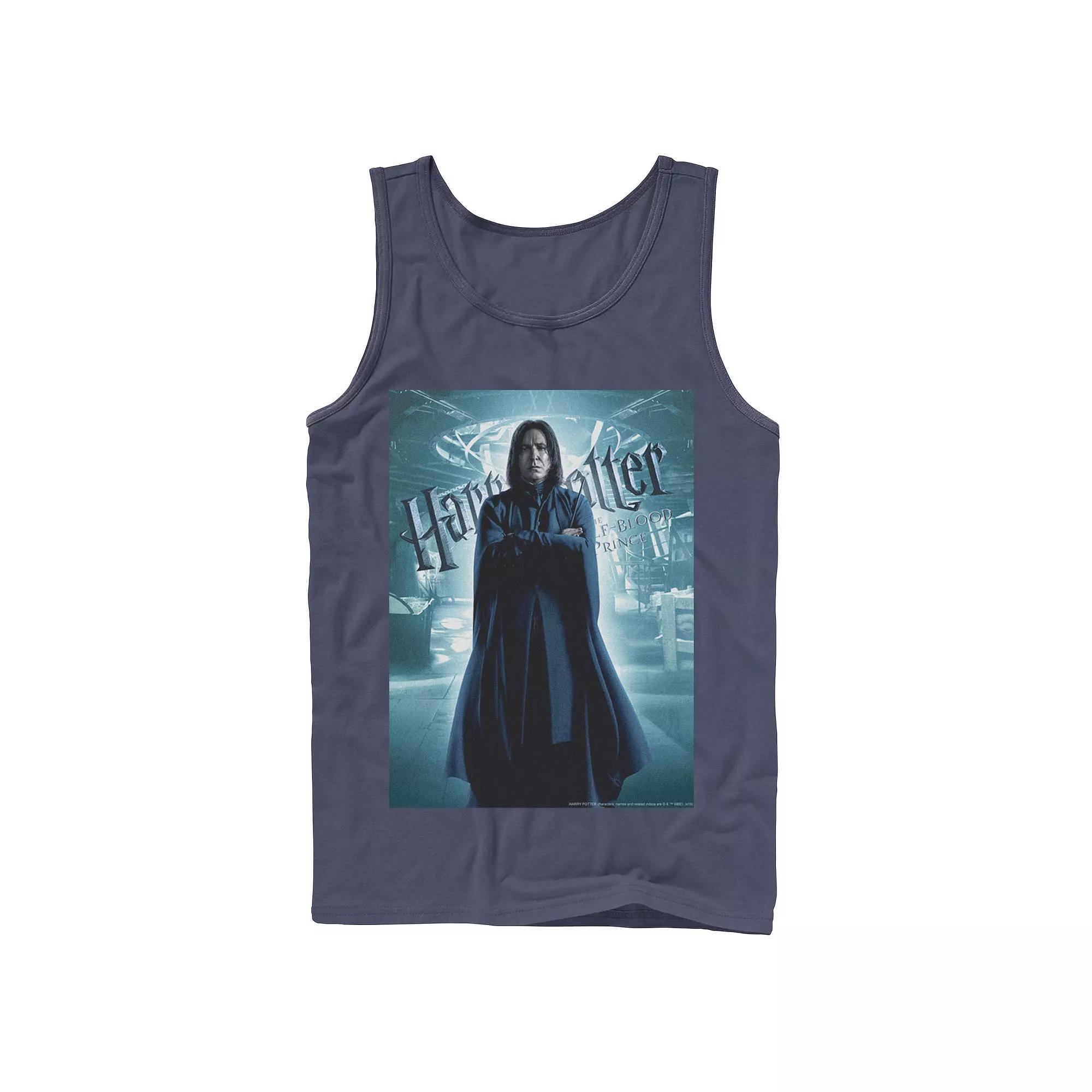 Men's Harry Potter Half-Blood Prince Snape Character Poster Graphic Tank Top,  Product Image