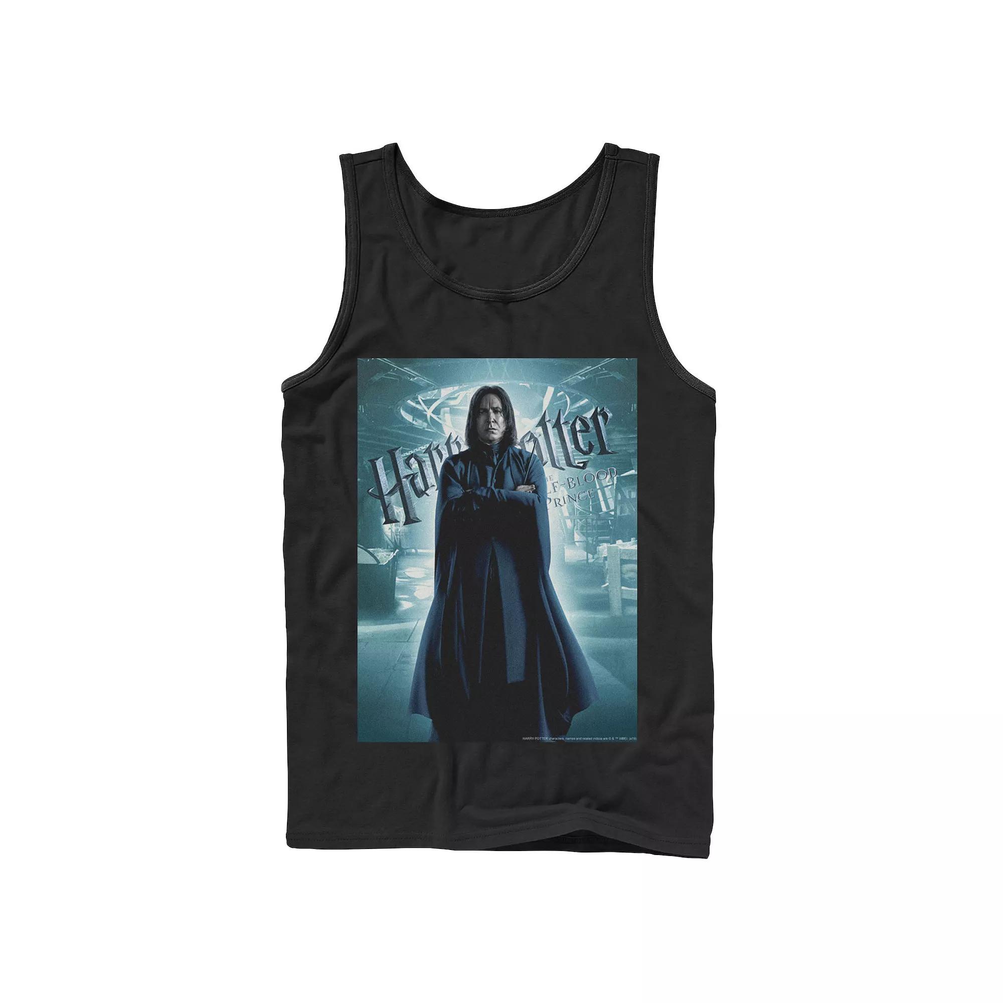 Men's Harry Potter Half-Blood Prince Snape Character Poster Graphic Tank Top,  Product Image
