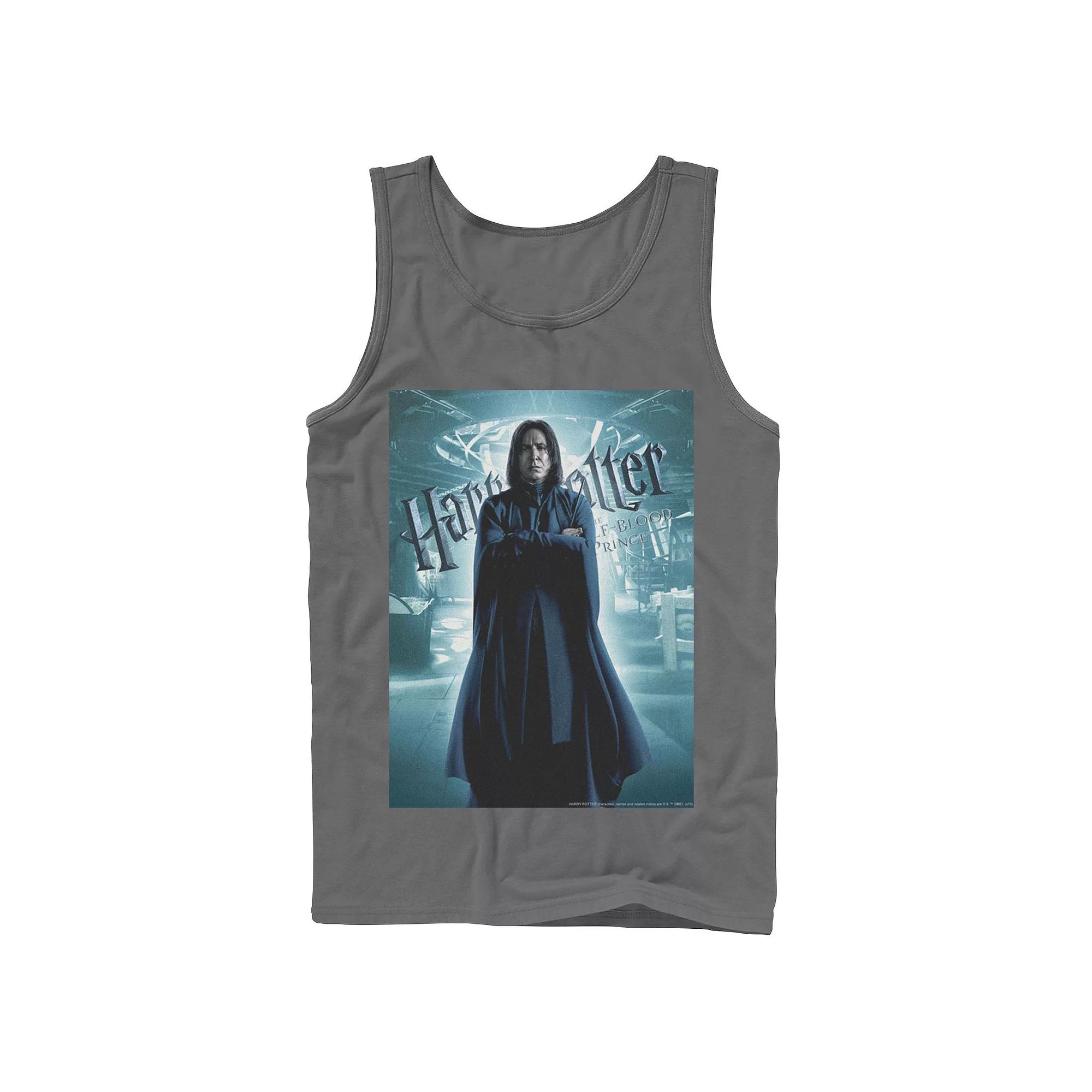 Men's Harry Potter Half-Blood Prince Snape Character Poster Graphic Tank Top,  Product Image