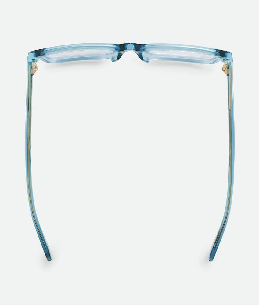 Classic Rectangular Eyeglasses in Light blue/transparent Product Image