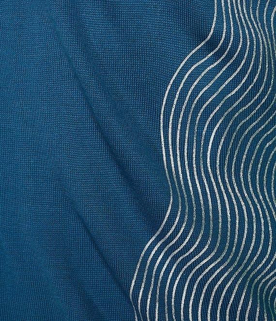 Murano Interdimensional Collection Open Knit Short Sleeve Crew Neck Knit Sweater Product Image