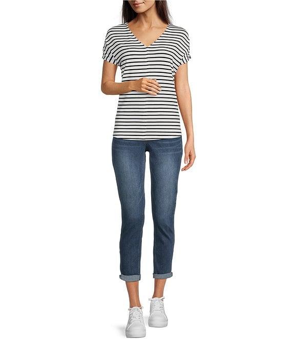 Gibson & Latimer Perfect Fit Crop Skinny Stretch Denim Jeans Product Image
