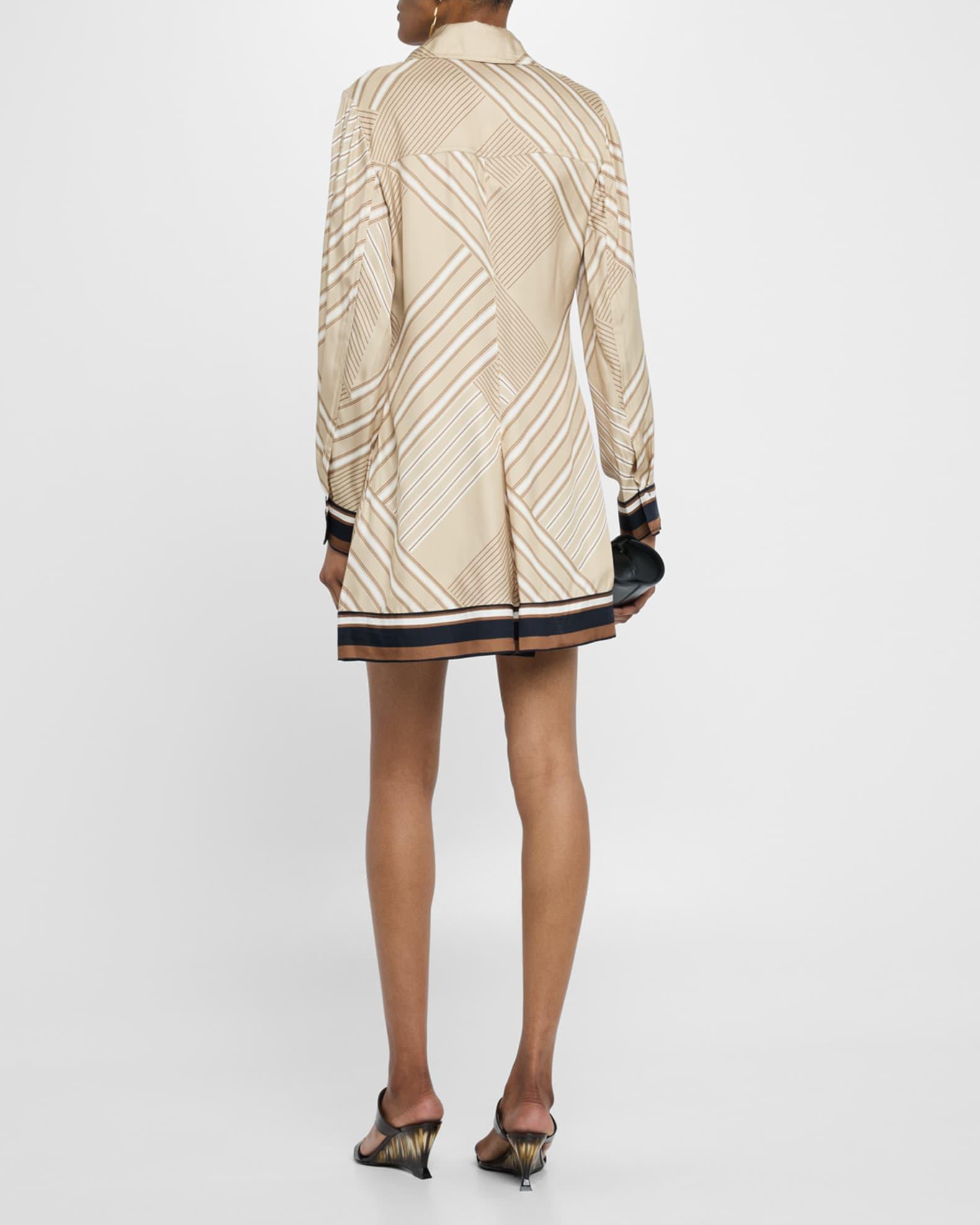 Pryce Long-Sleeve Mini Shirtdress Product Image