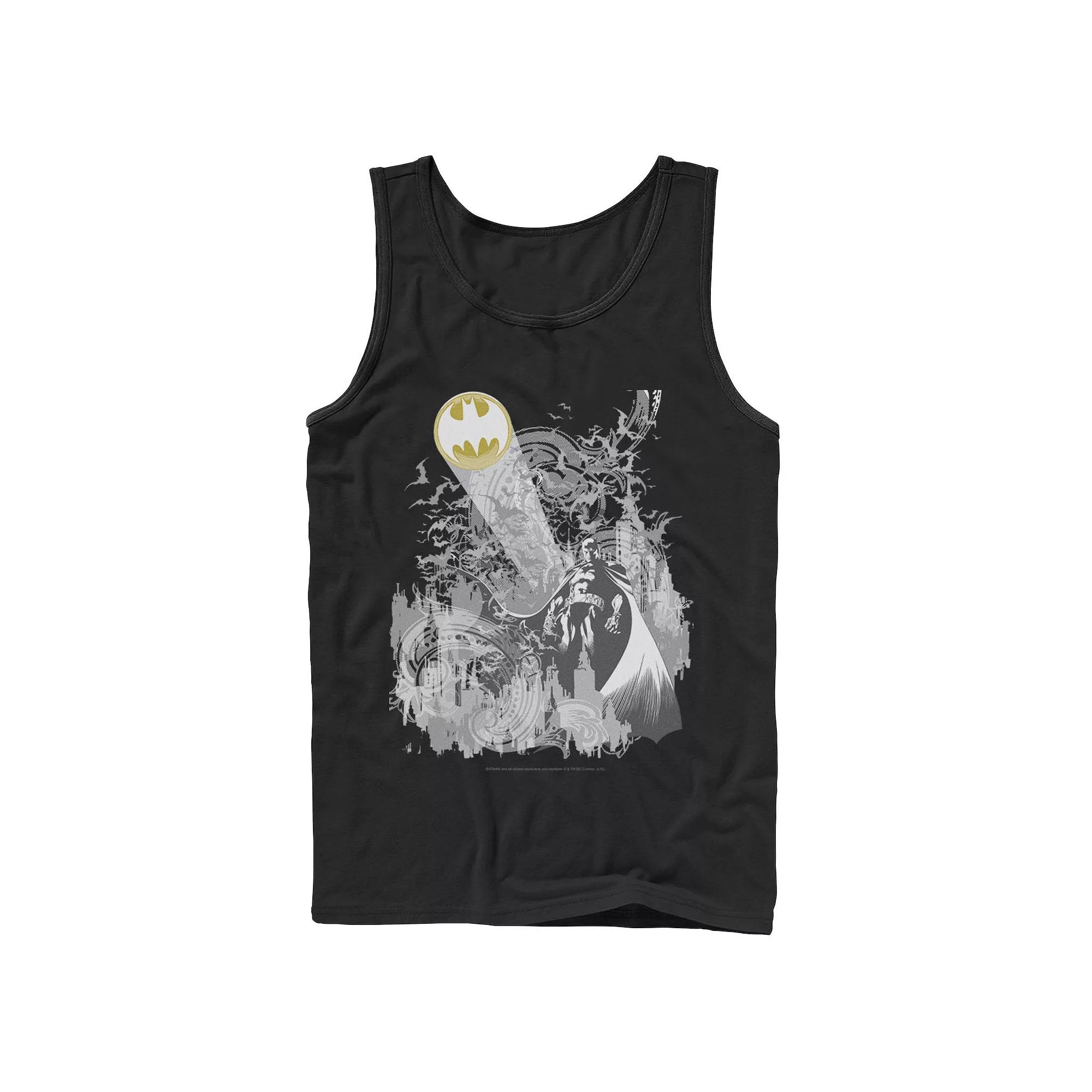 Mens DC Comics Batman Bat Signal Tank Top, Men's,  Product Image