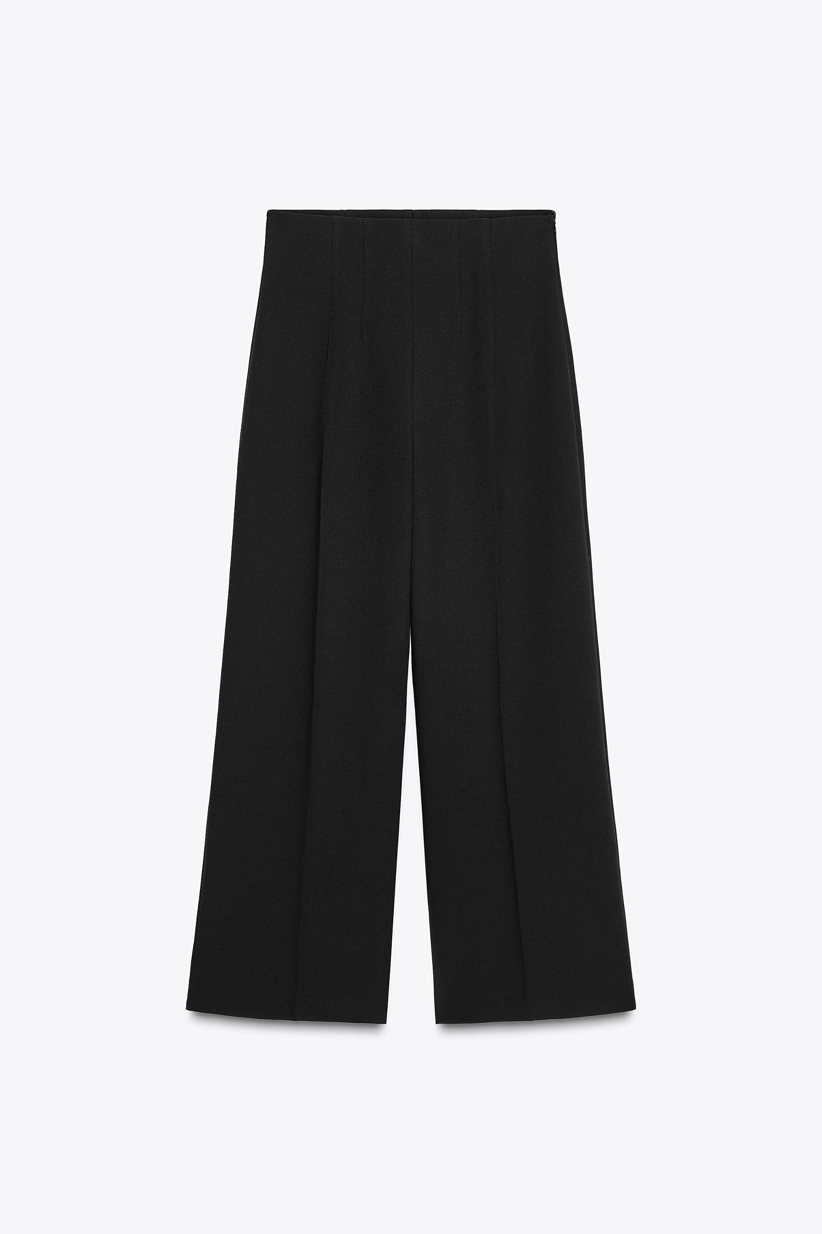 WIDE LEG PANTS WITH DARTS Product Image