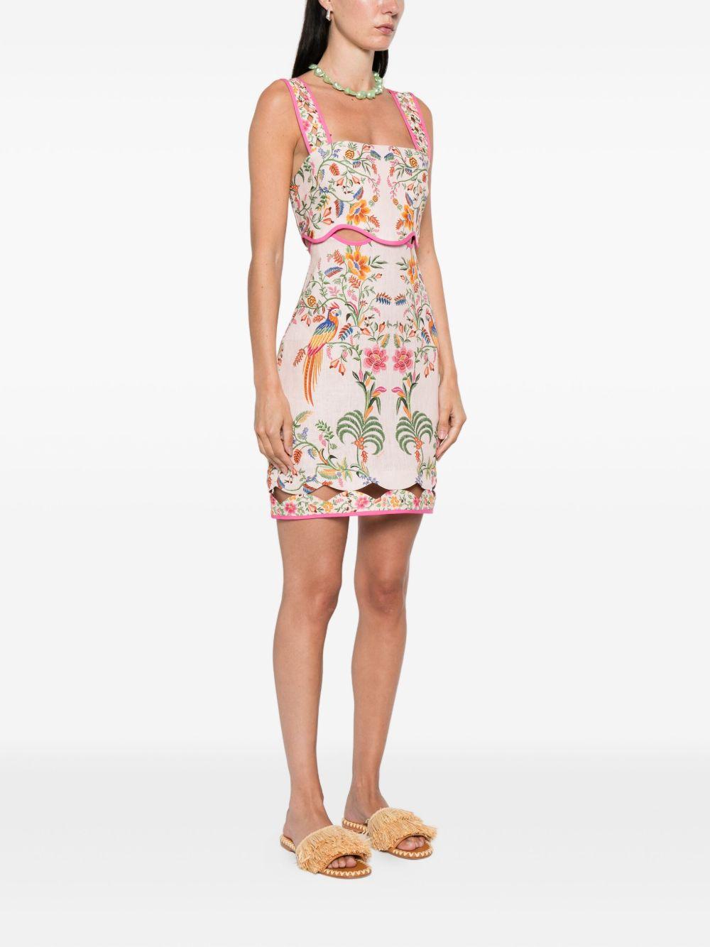 floral-embroidery mini dress Product Image