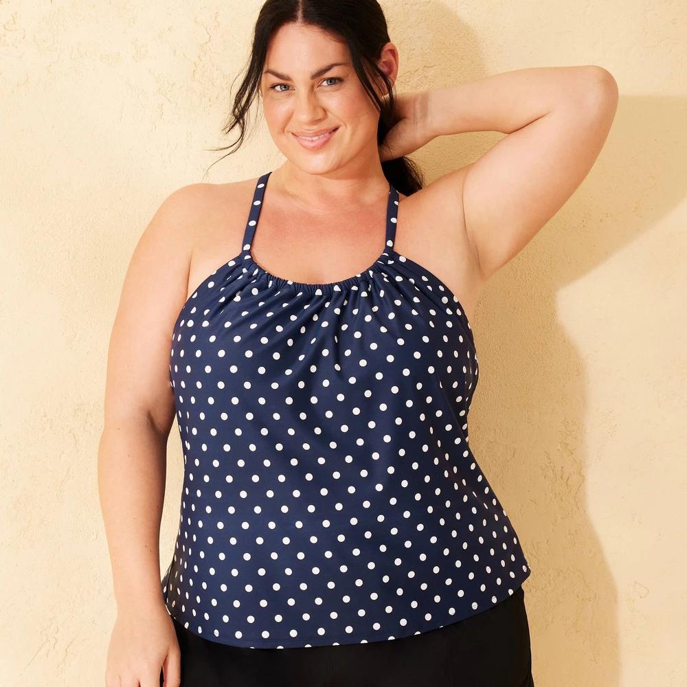 Womens Tunnel Neck Tankini Top - Shade & Shore Multi X Product Image