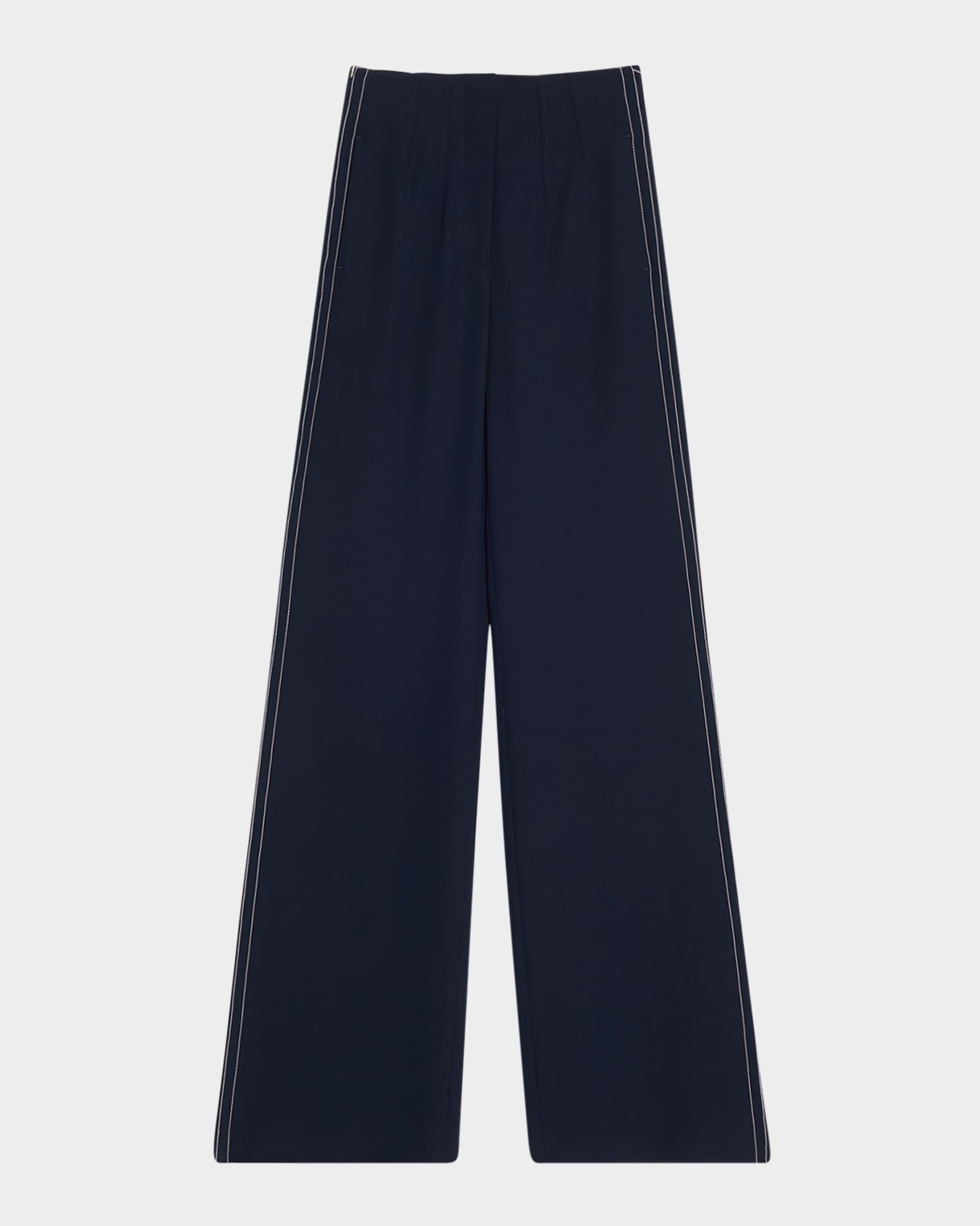 Elin Wide-Leg Side Stripe Pants Product Image
