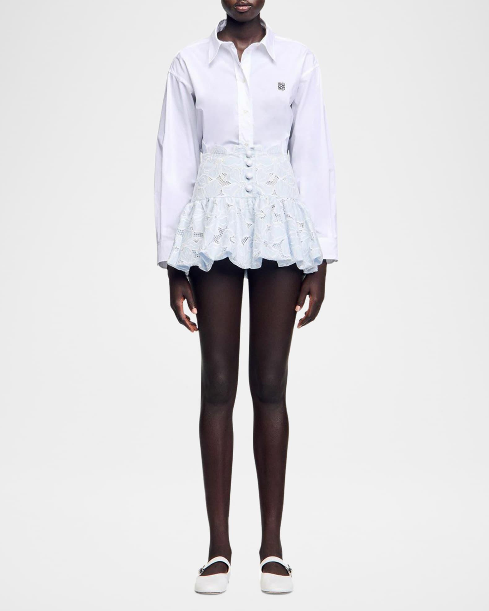 Rosane Floral Embroidered Mini Skirt Product Image