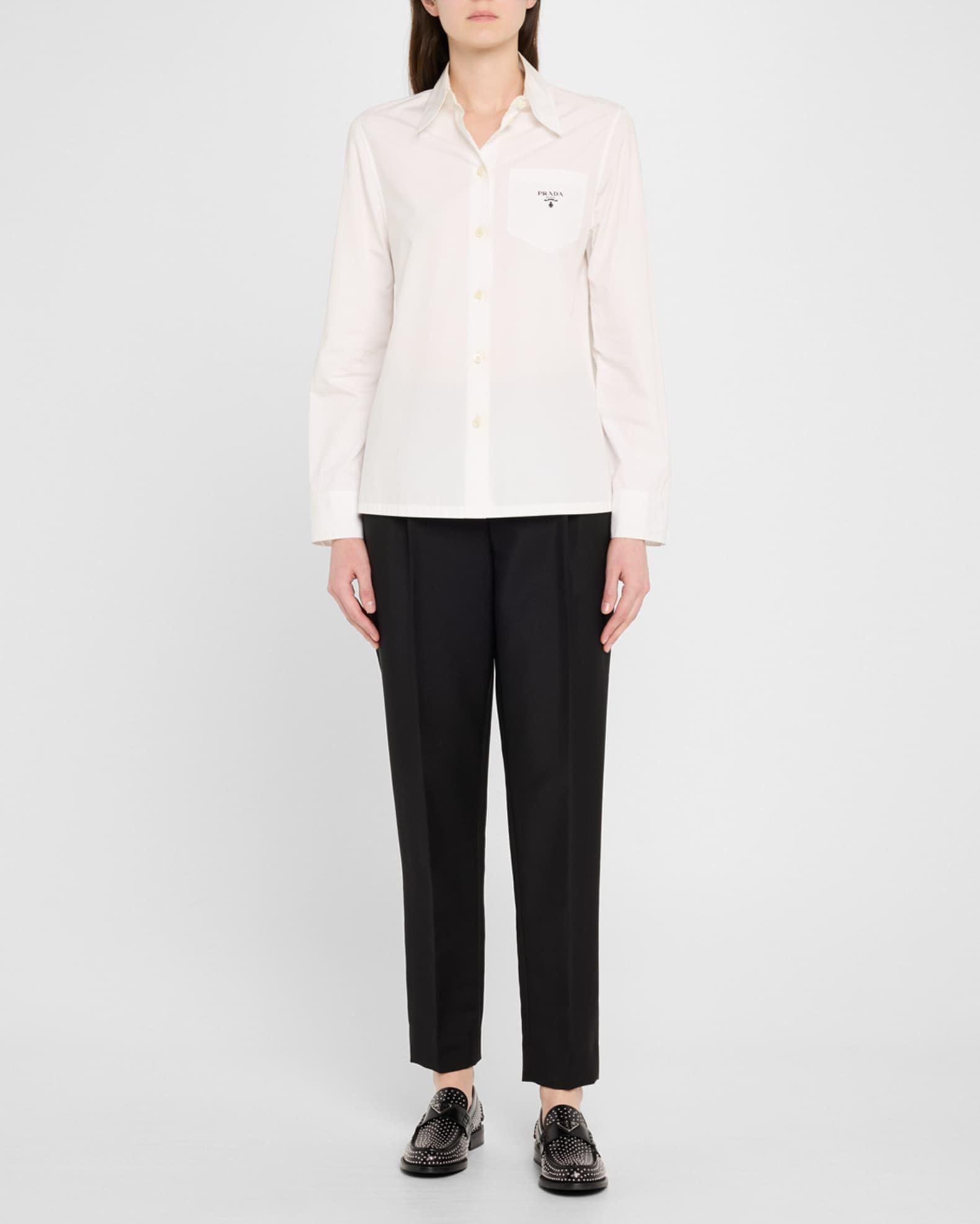 Spazzolato Leather Studded Loafers Product Image