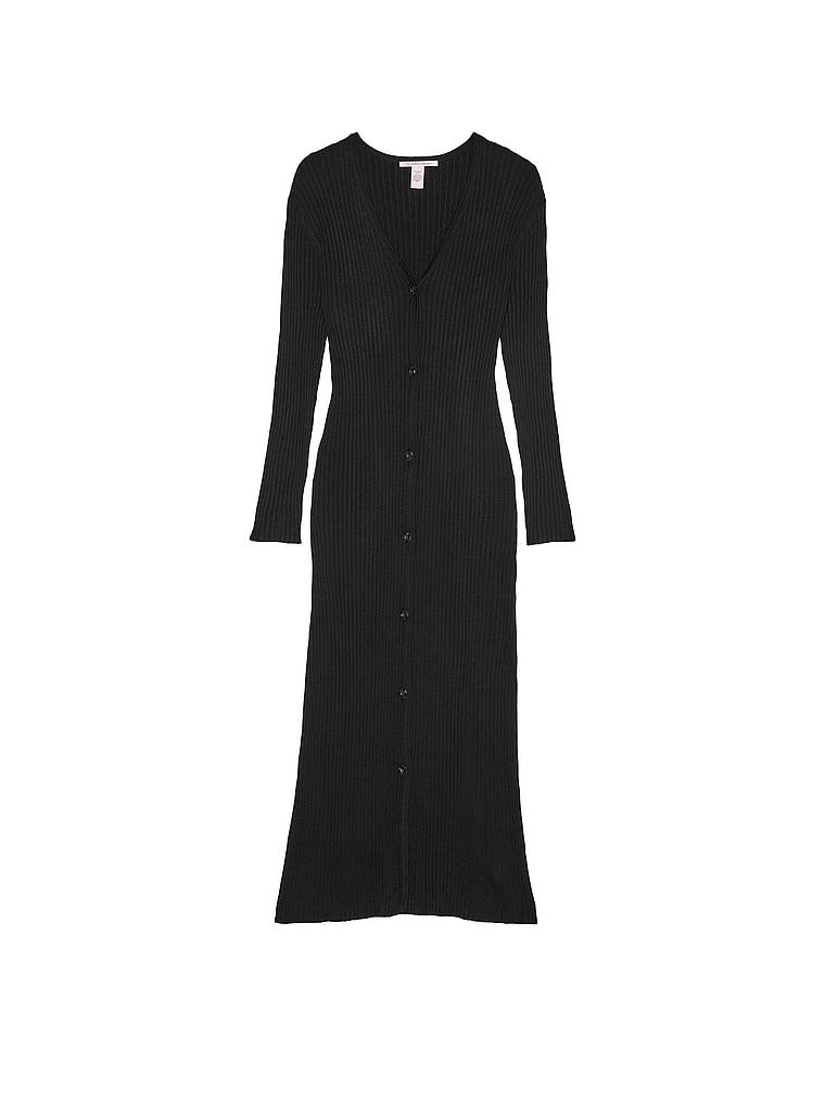 Luxe Crème Knit Cardigan Dress Product Image
