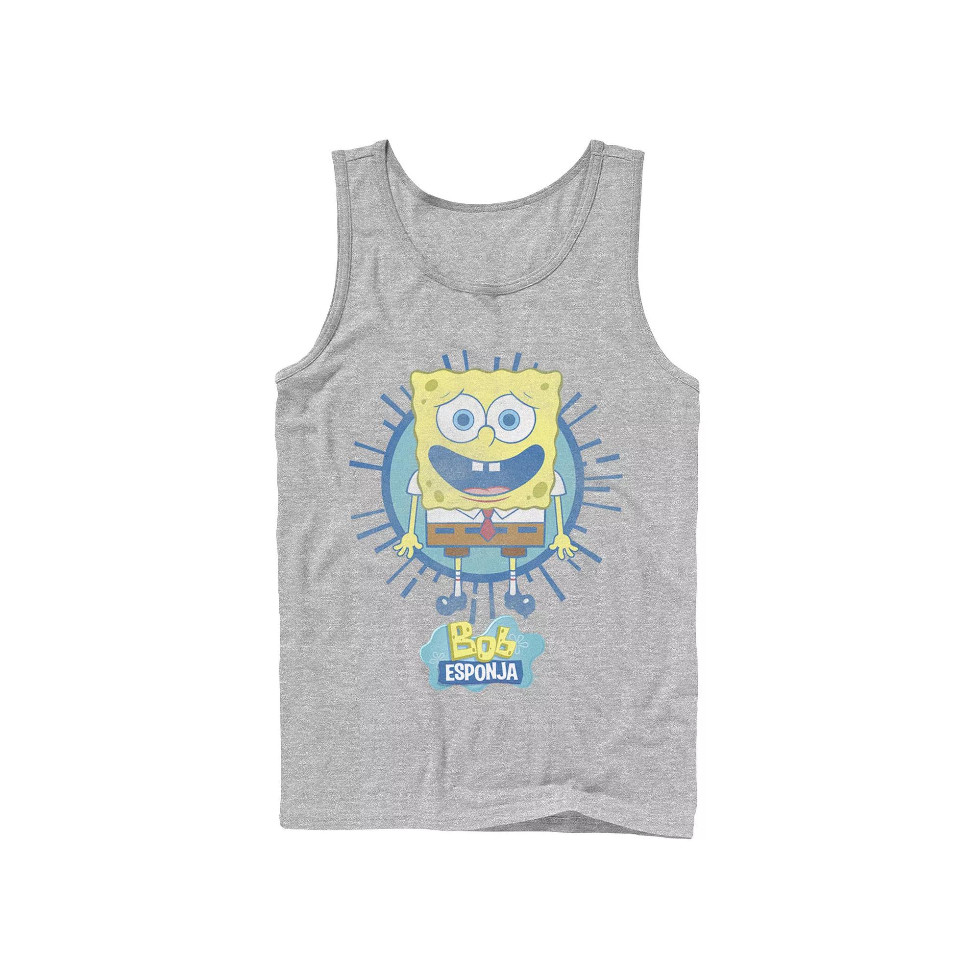 Men's Nickelodeon SpongeBob SquarePants Bob Rays Spanish Graphic Tank Top,  Product Image