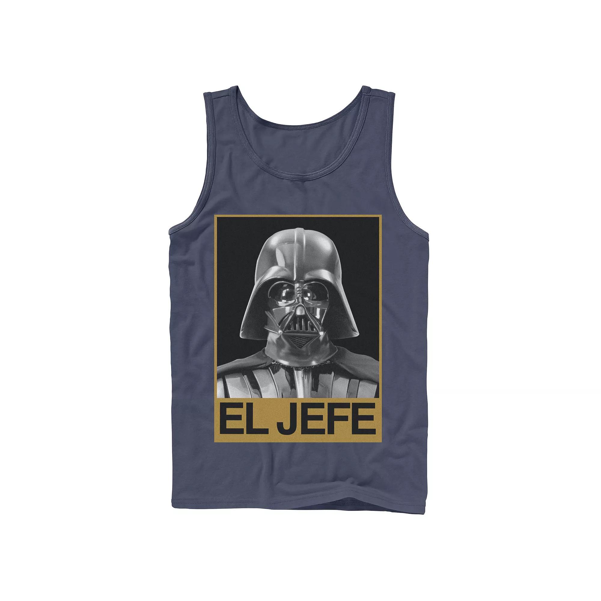 Men's Star Wars Darth Vader El Jefe Portrait Tank Top,  Product Image