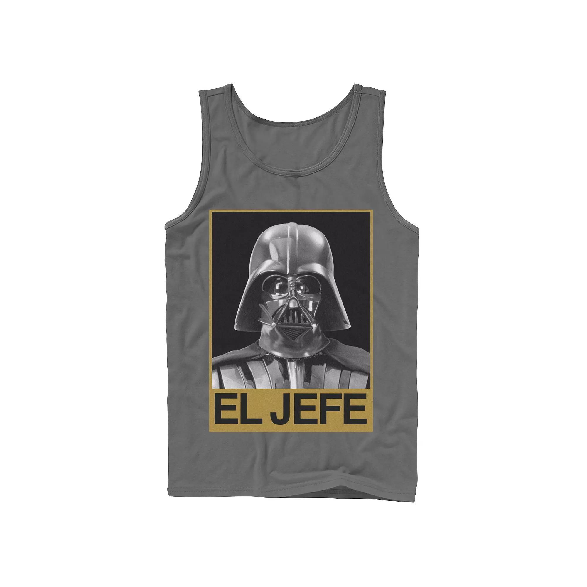 Men's Star Wars Darth Vader El Jefe Portrait Tank Top,  Product Image