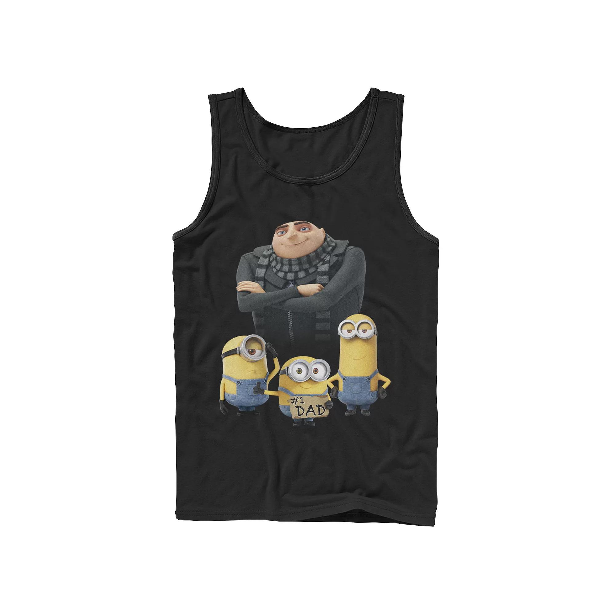 Men's Despicable Me Minions Count Dracula Portrait Tank Top, Size: Large, Black Product Image