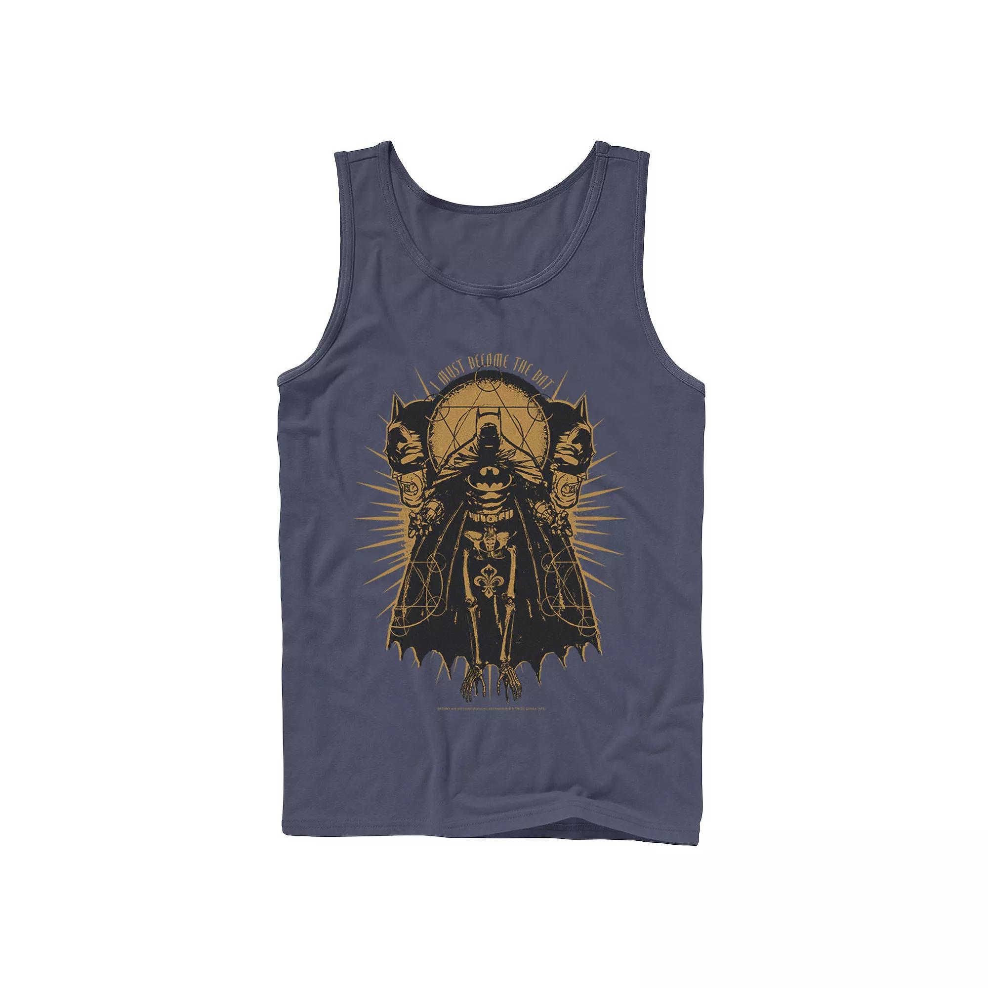 Men's DC Comics Batman Skeleton Sketch Poster Tank Top,  Product Image