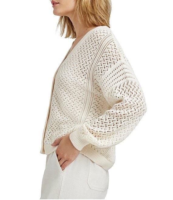 Splendid Brenda Knit V-Neck Long Sleeve Button Front Cardigan Product Image