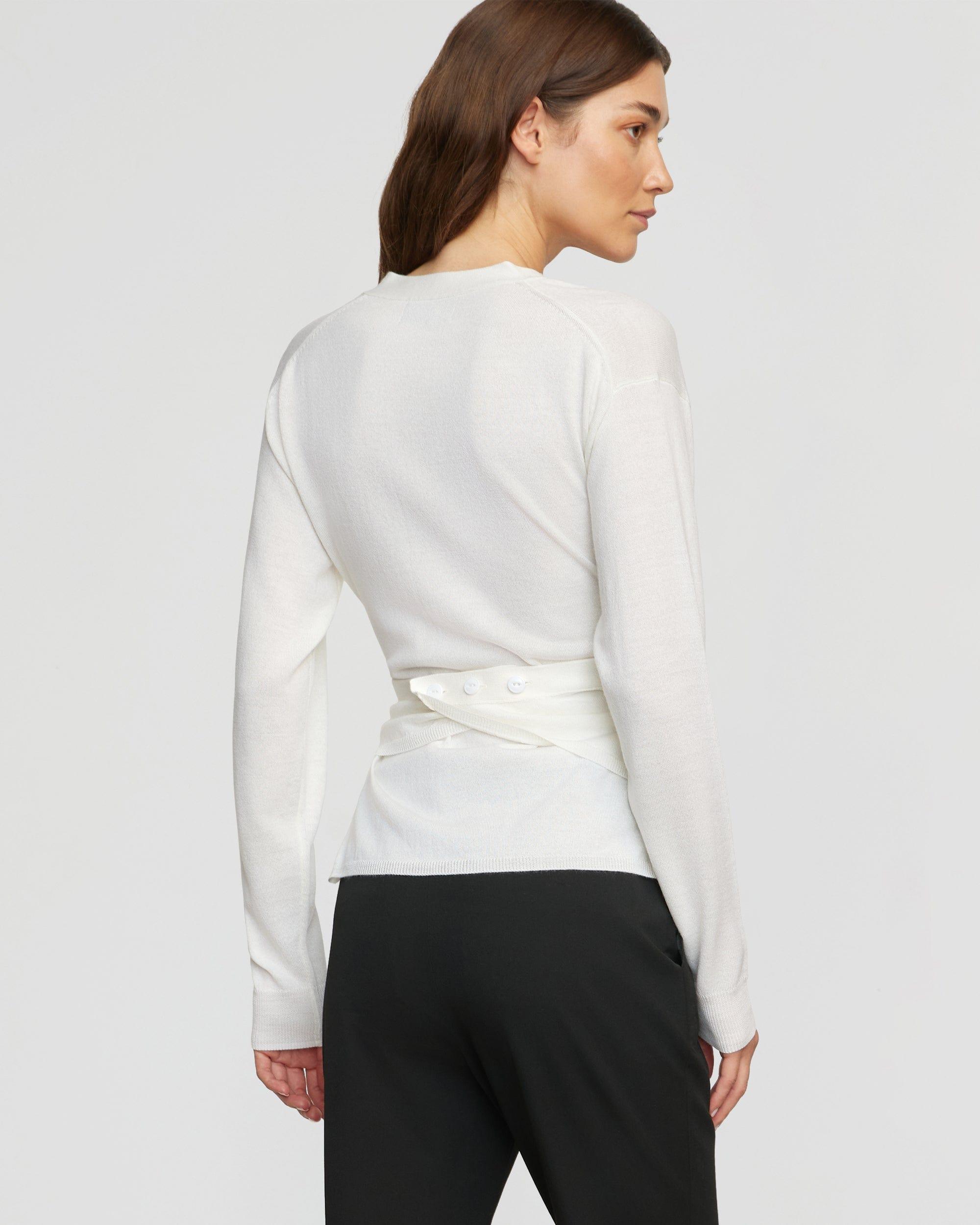 Tamar Wrap Knit Sweater Product Image