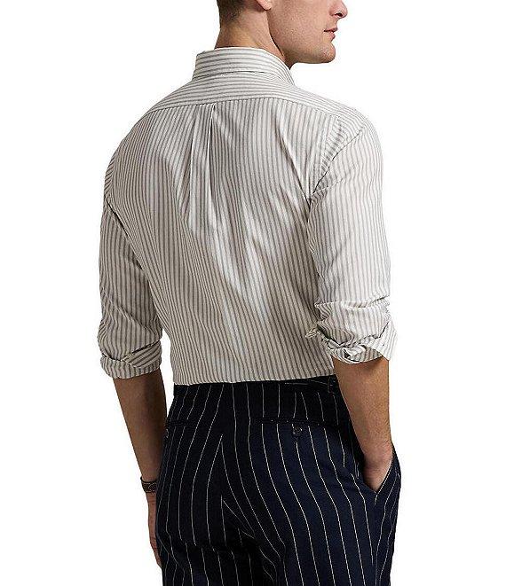 Polo Ralph Lauren Classic Fit Striped Stretch Long Sleeve Woven Shirt Product Image