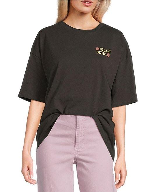 Billabong Out Until Dawn Graphic Short Sleeve Oversized T-Shirt Product Image
