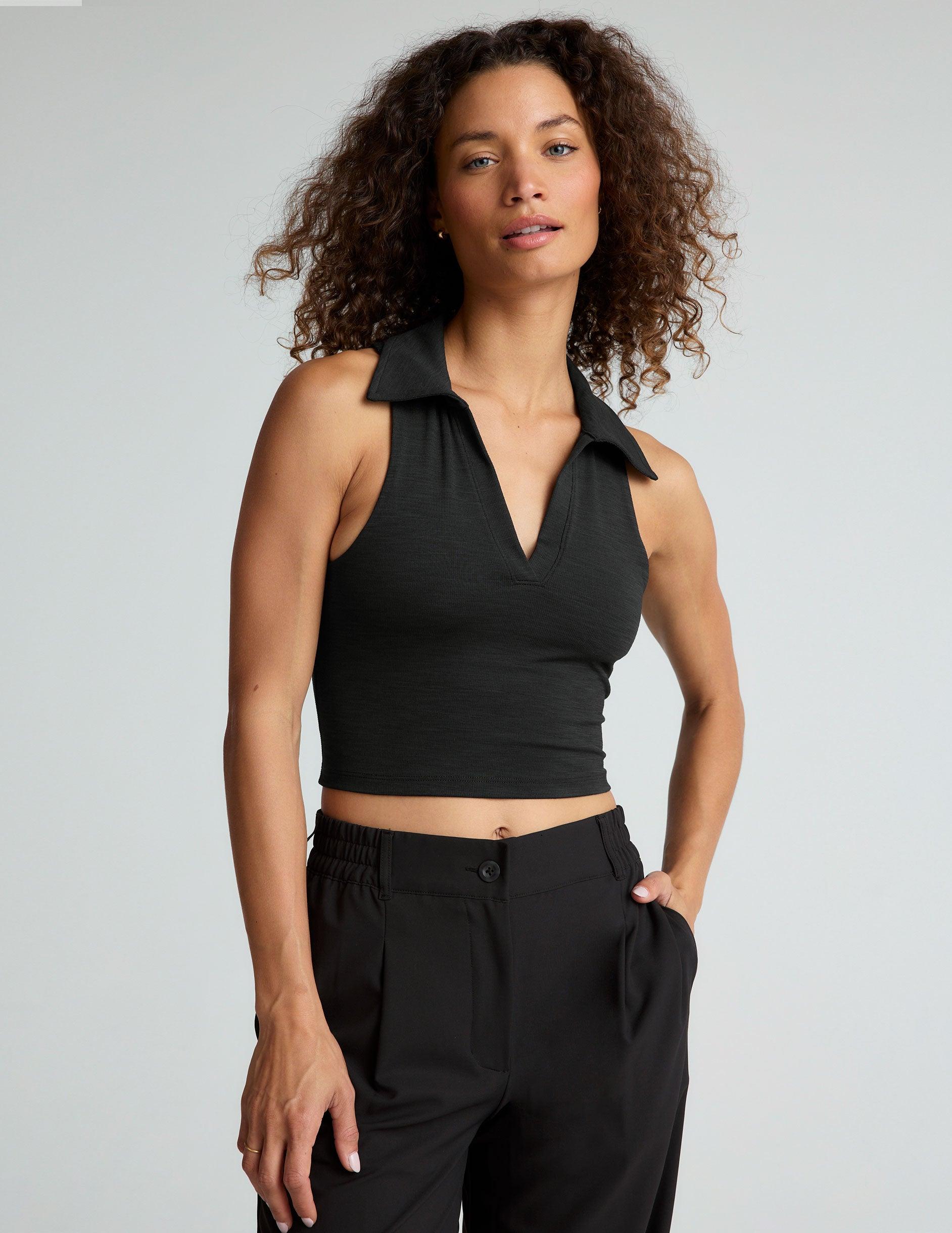 Heather Rib Prep Cropped Tank Product Image