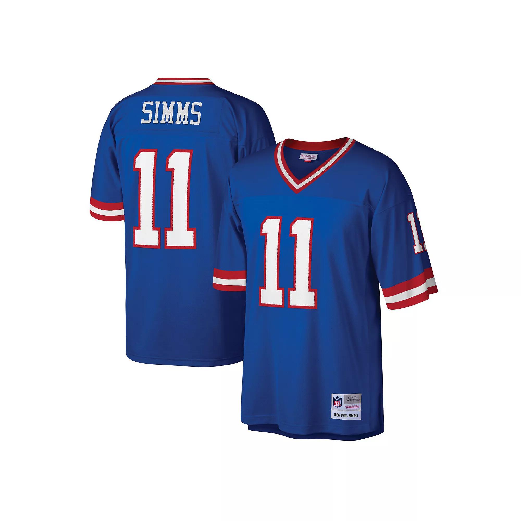 Men's Mitchell & Ness Phil Simms Royal New York Giants Legacy Replica Jersey, Size: Small, Blue Product Image