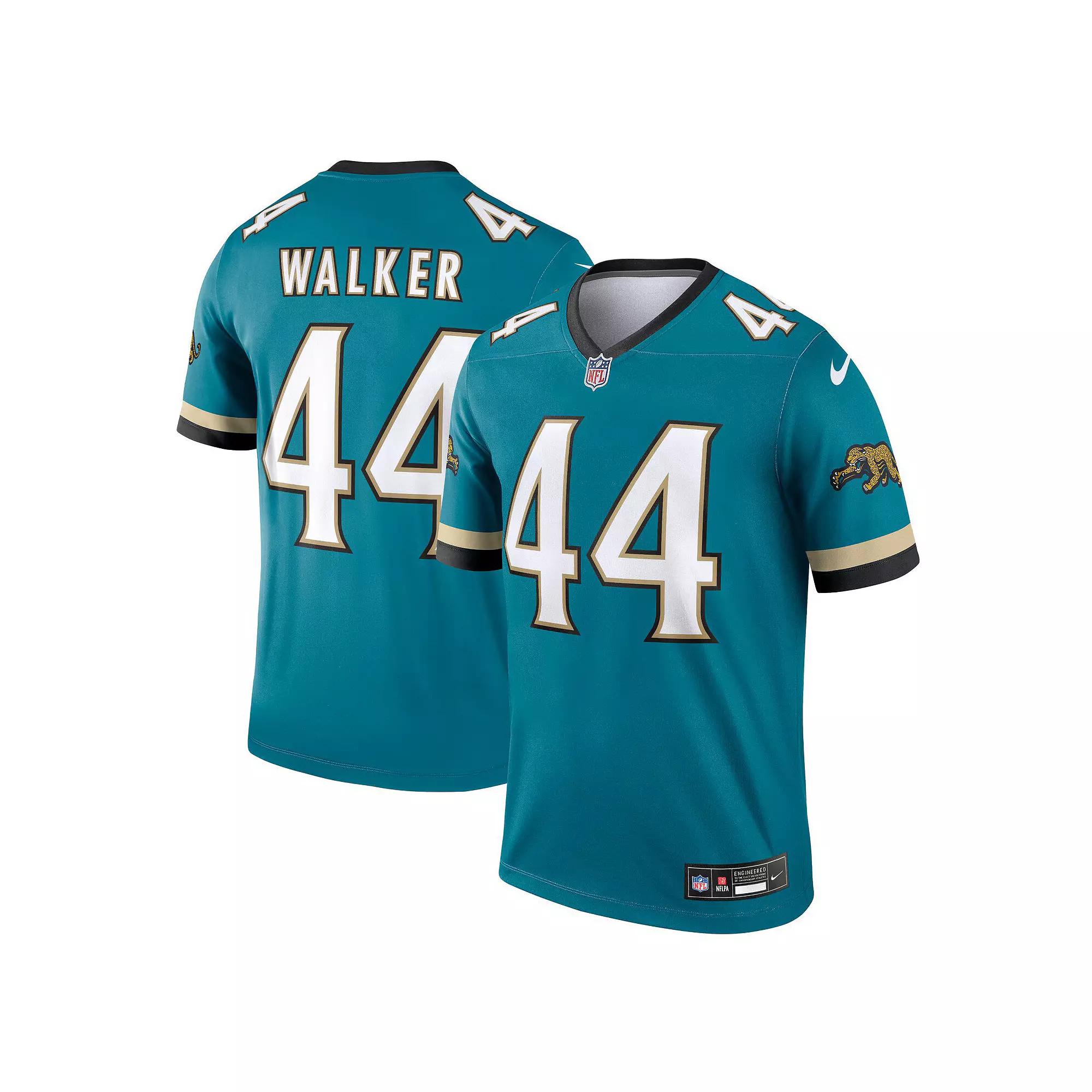 Men's Nike Travon Walker Teal Jacksonville Jaguars Alternate Legend Player Performance Top,  Product Image