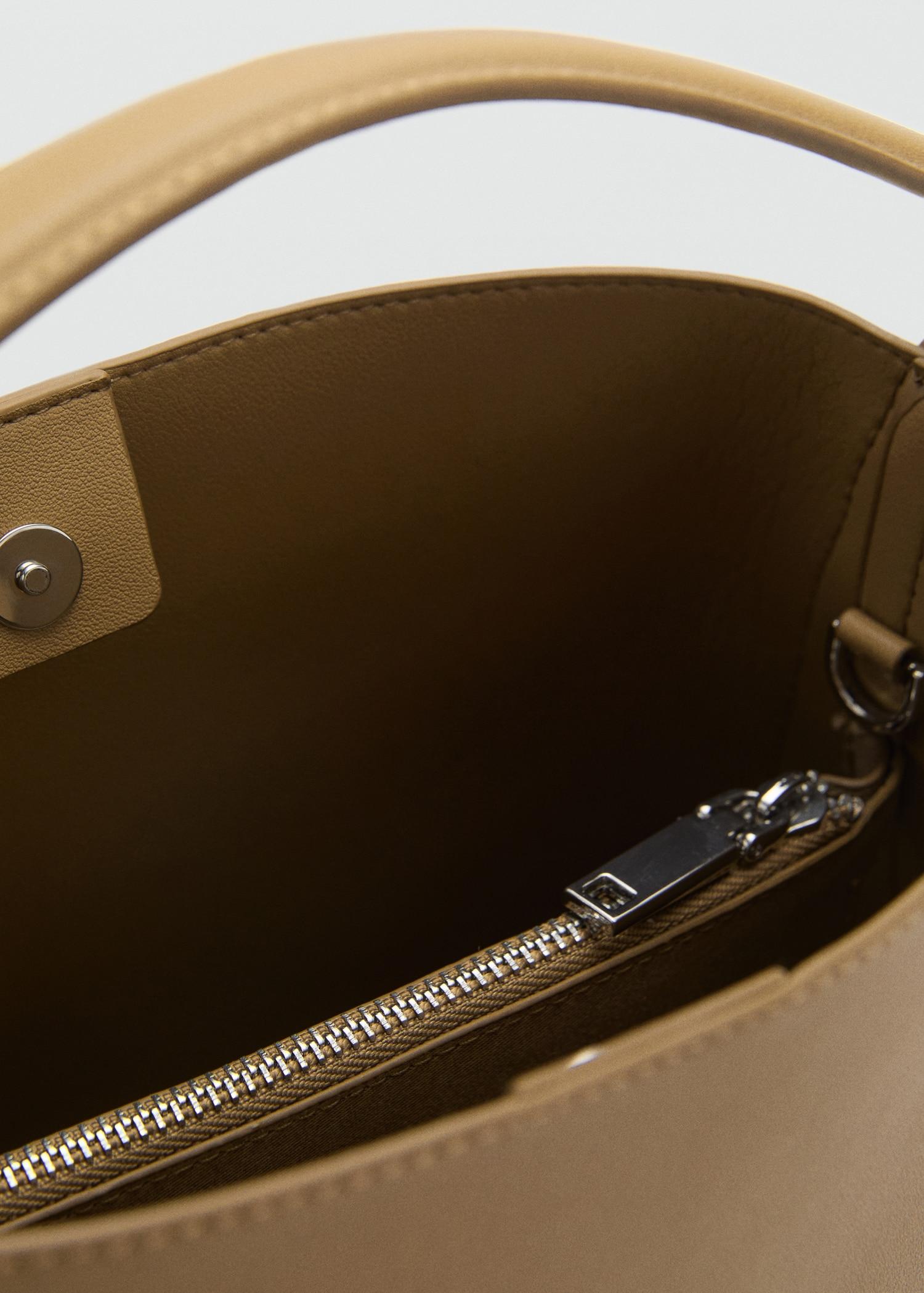 Mini shopper bag with buckle - Women | MANGO USA Product Image