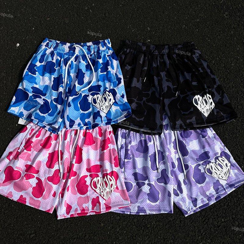 Camo Puff Printed Mesh Shorts Product Image