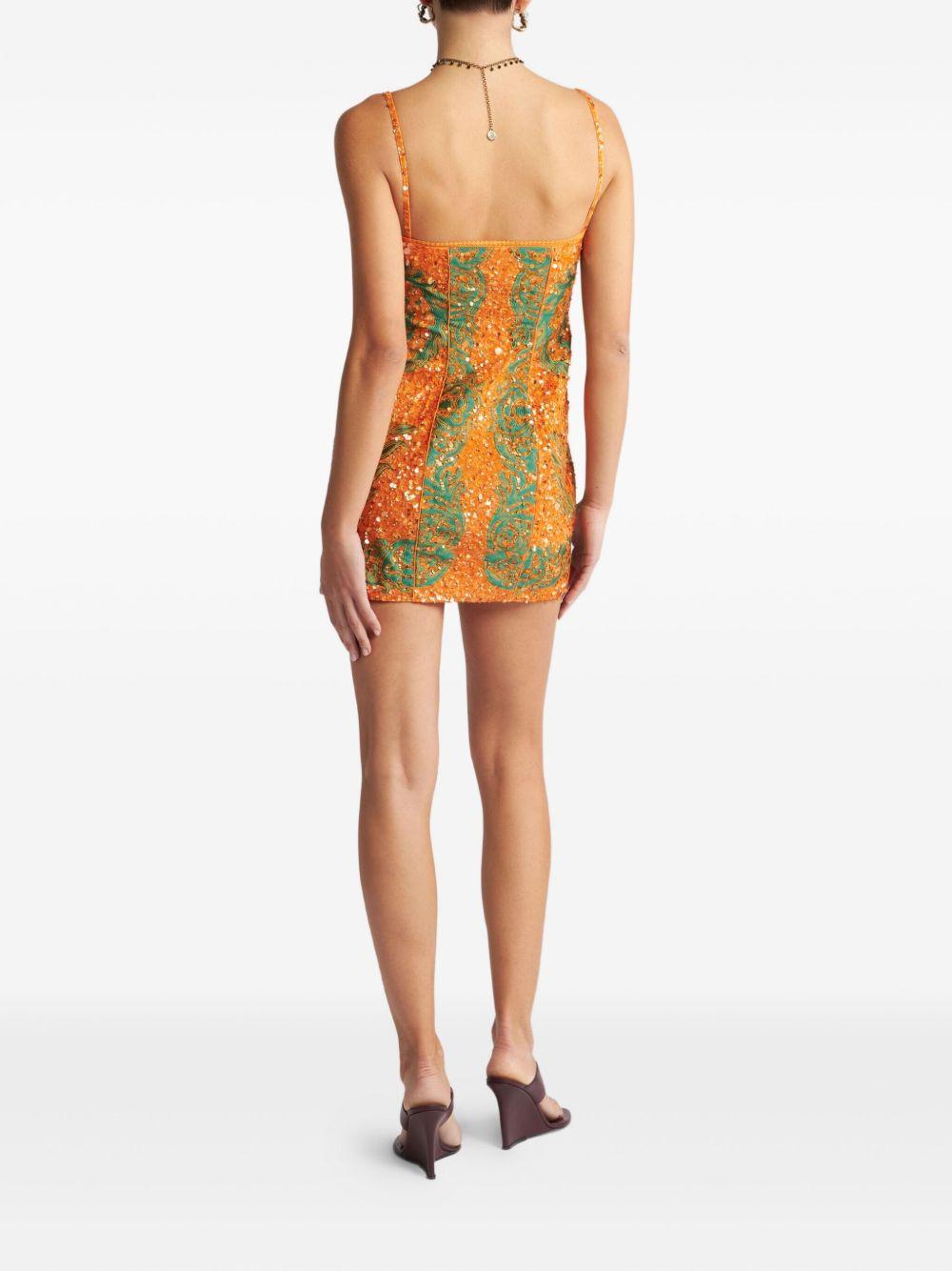 sequin-embroidered mini dress Product Image
