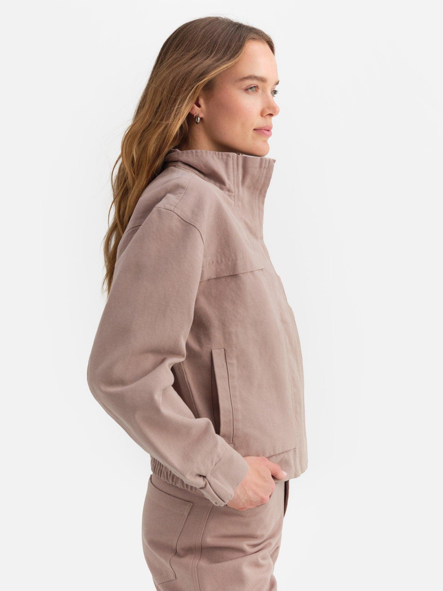 Organic Cotton Canvas Flight Jacket Female Product Image