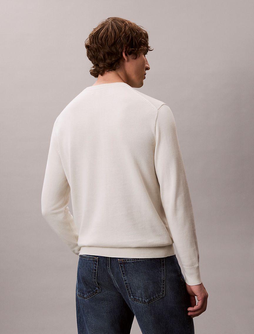 Smooth Cotton Monogram Sweater Product Image