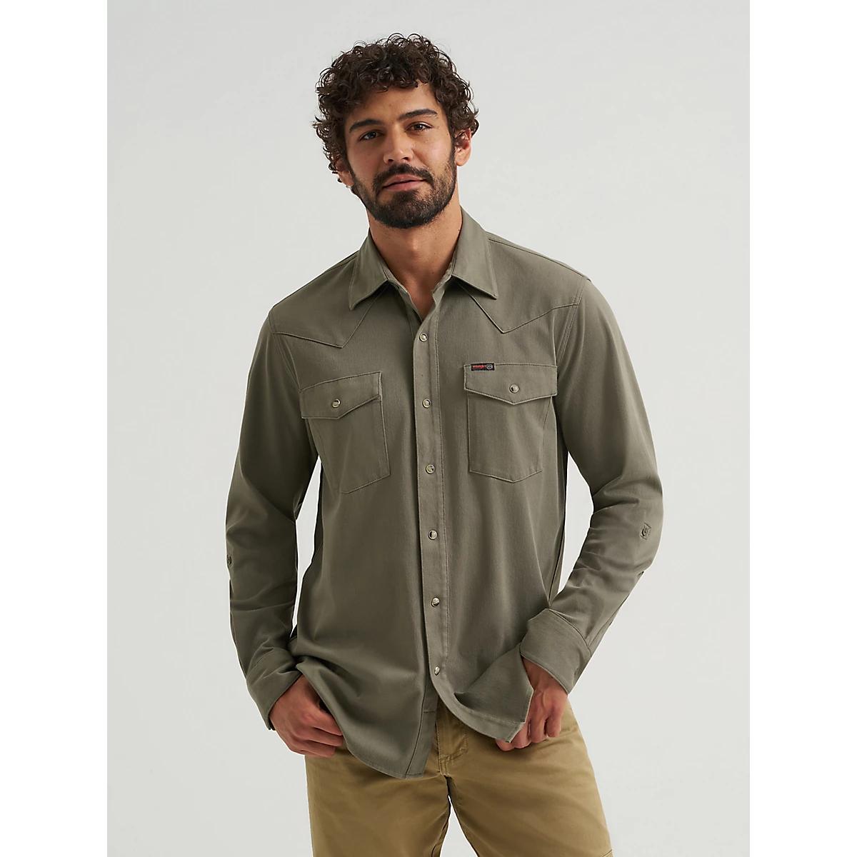 Wrangler ATG™ Men's Salida Shirt in Dusty Olive Product Image