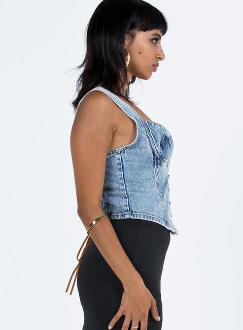 Coulter Corset Denim Product Image