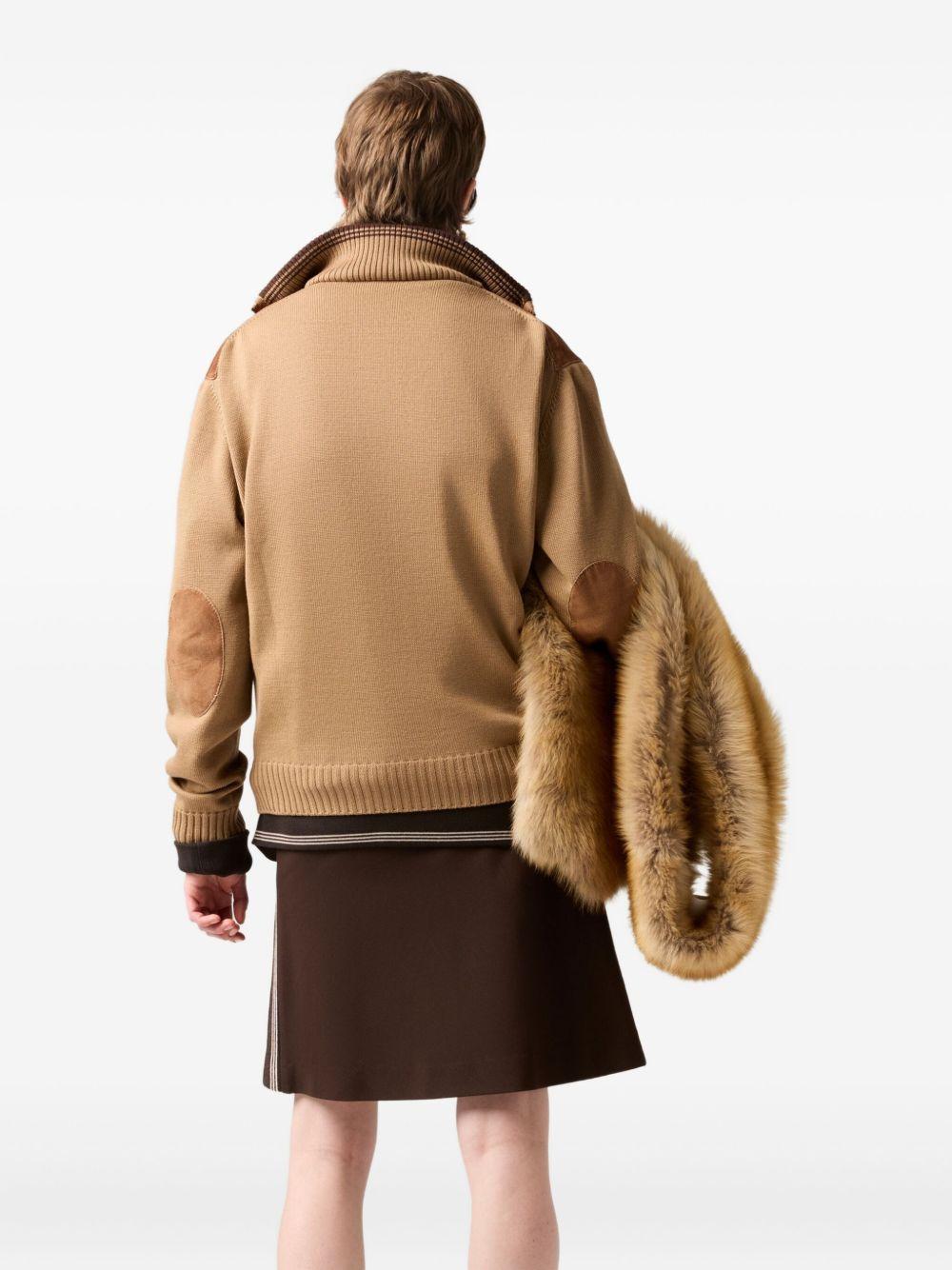 logo-detail ribbed mini skirt Product Image