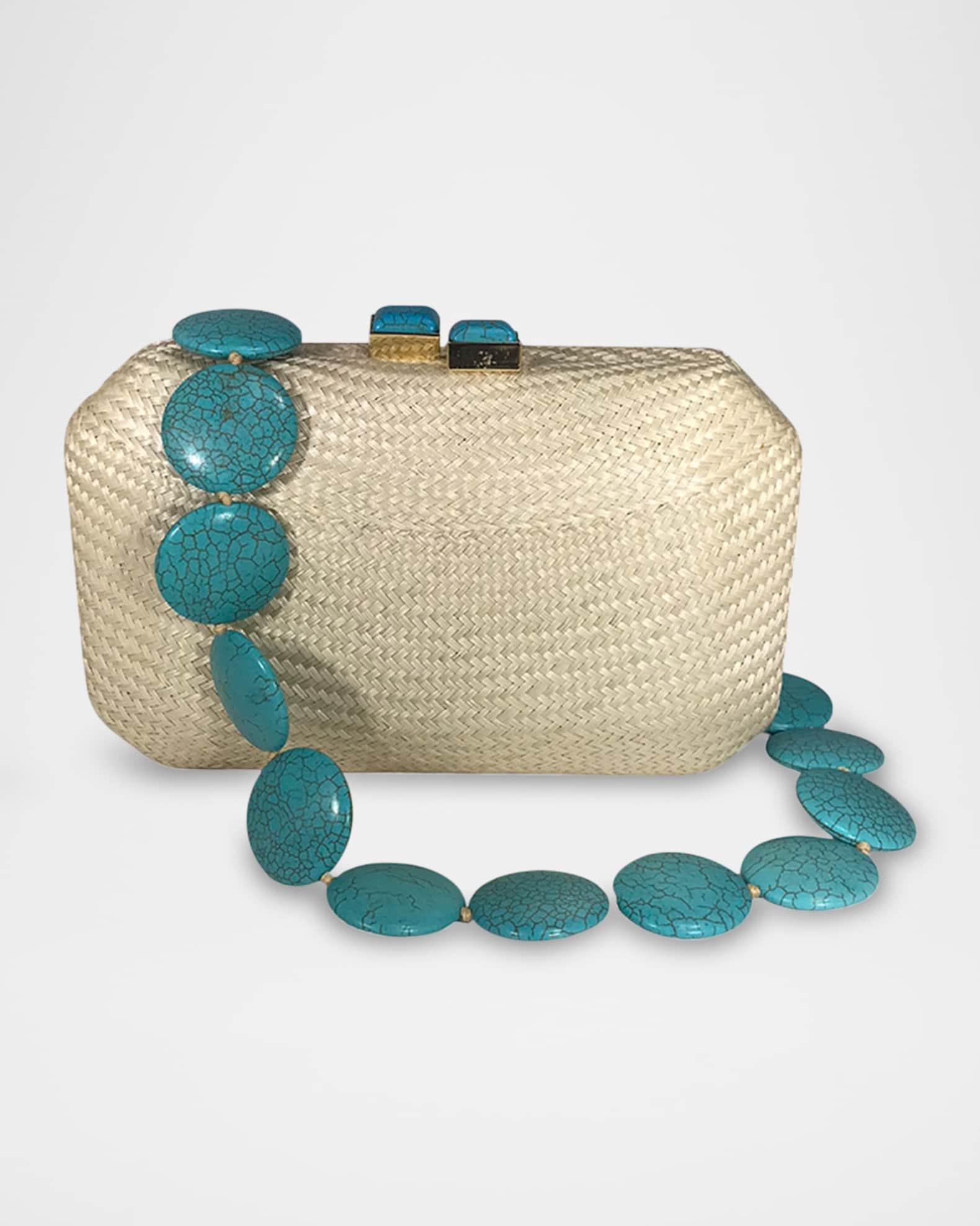 Leticia Bun Straw Clutch Bag Product Image