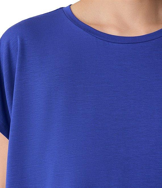 Eileen Fisher Jersey Knit Crew Neck Short Sleeve Top Product Image