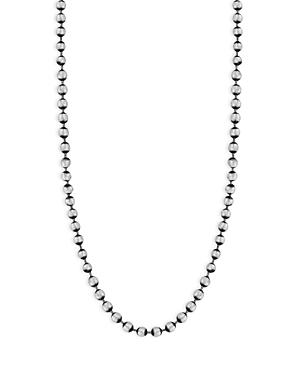 Milanesi And Co Mens Sterling Silver Oxidized Ball Chain Necklace, 22 Product Image