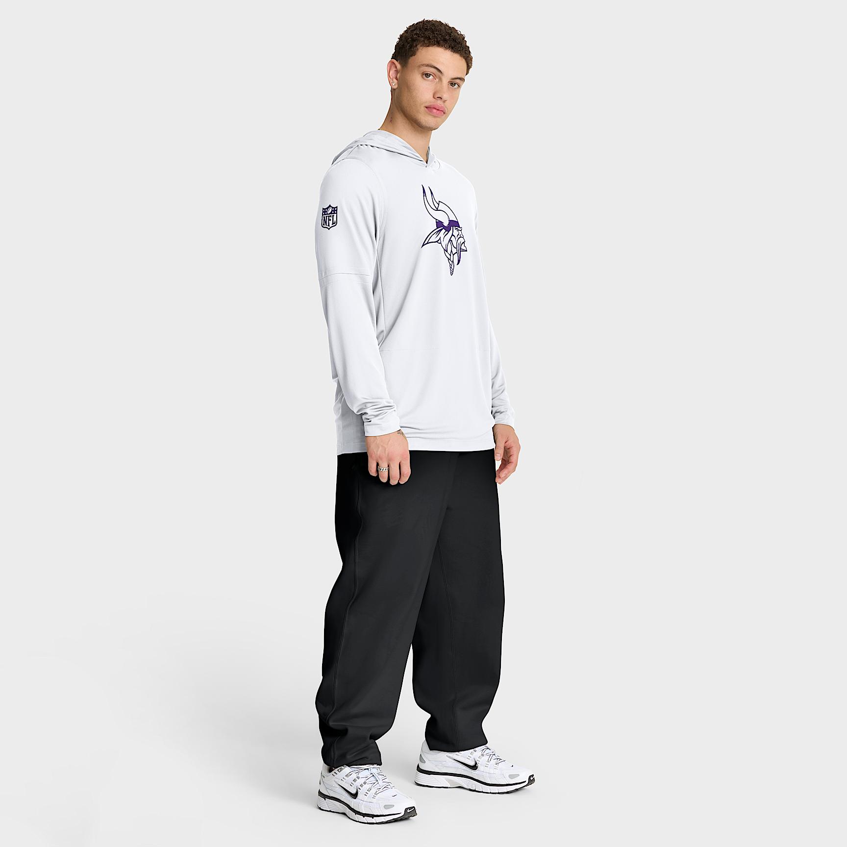 Minnesota Vikings Option Read Nike Mens Dri-FIT NFL Long-Sleeve Hooded Top | 03B910A9M-S58 Product Image