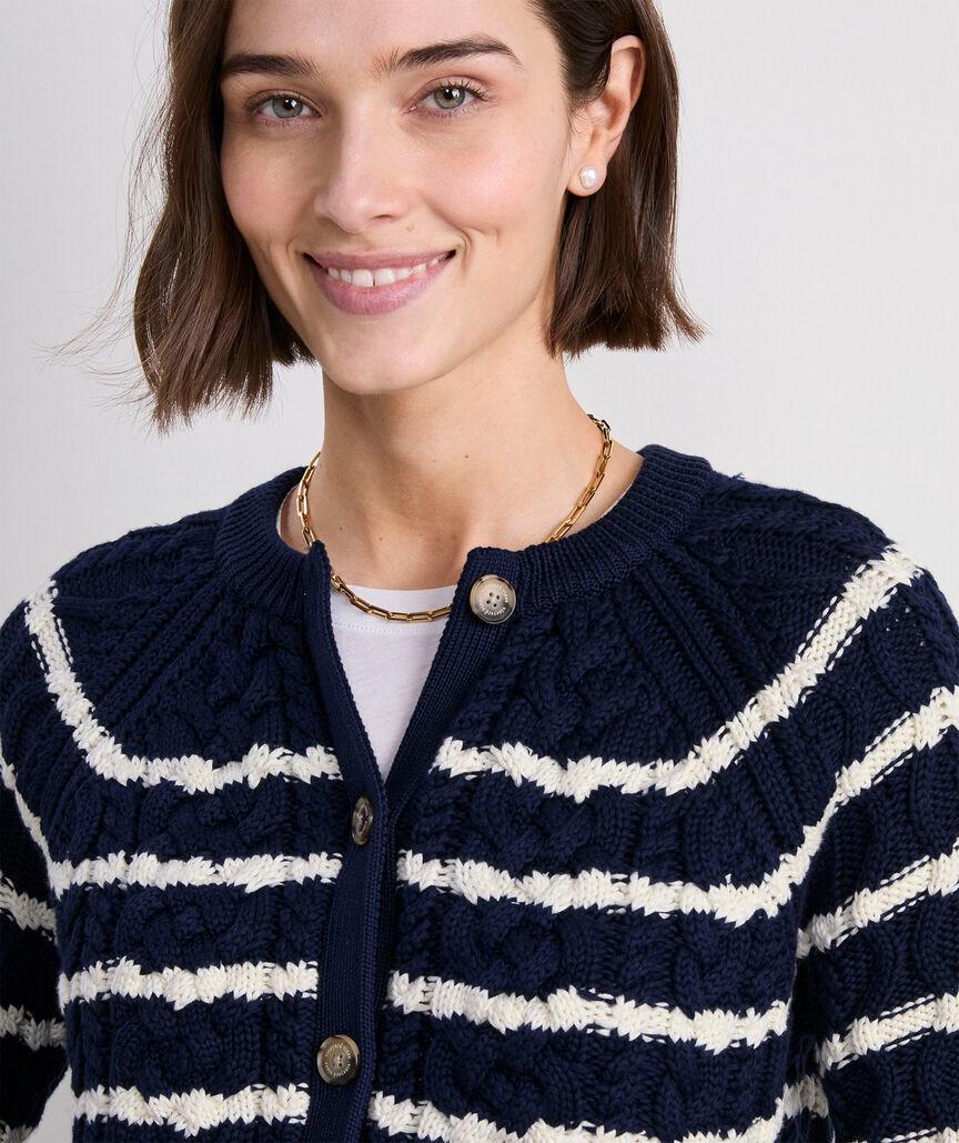 Cotton Cable Cardigan Product Image