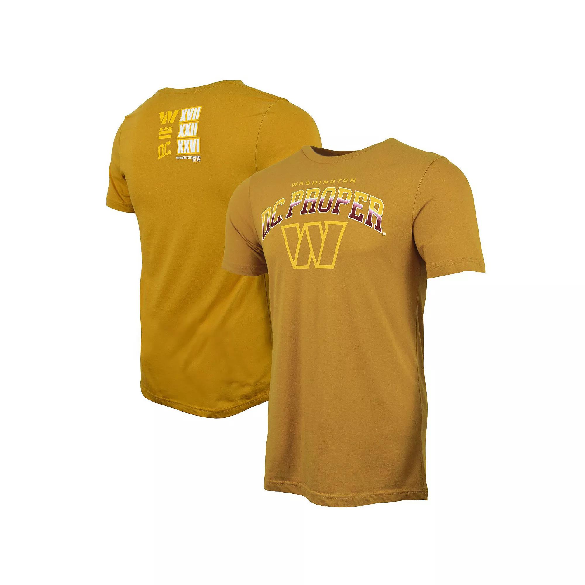 Men's DC PROPER Gold Washington Commanders District of Champions T-Shirt,  Product Image