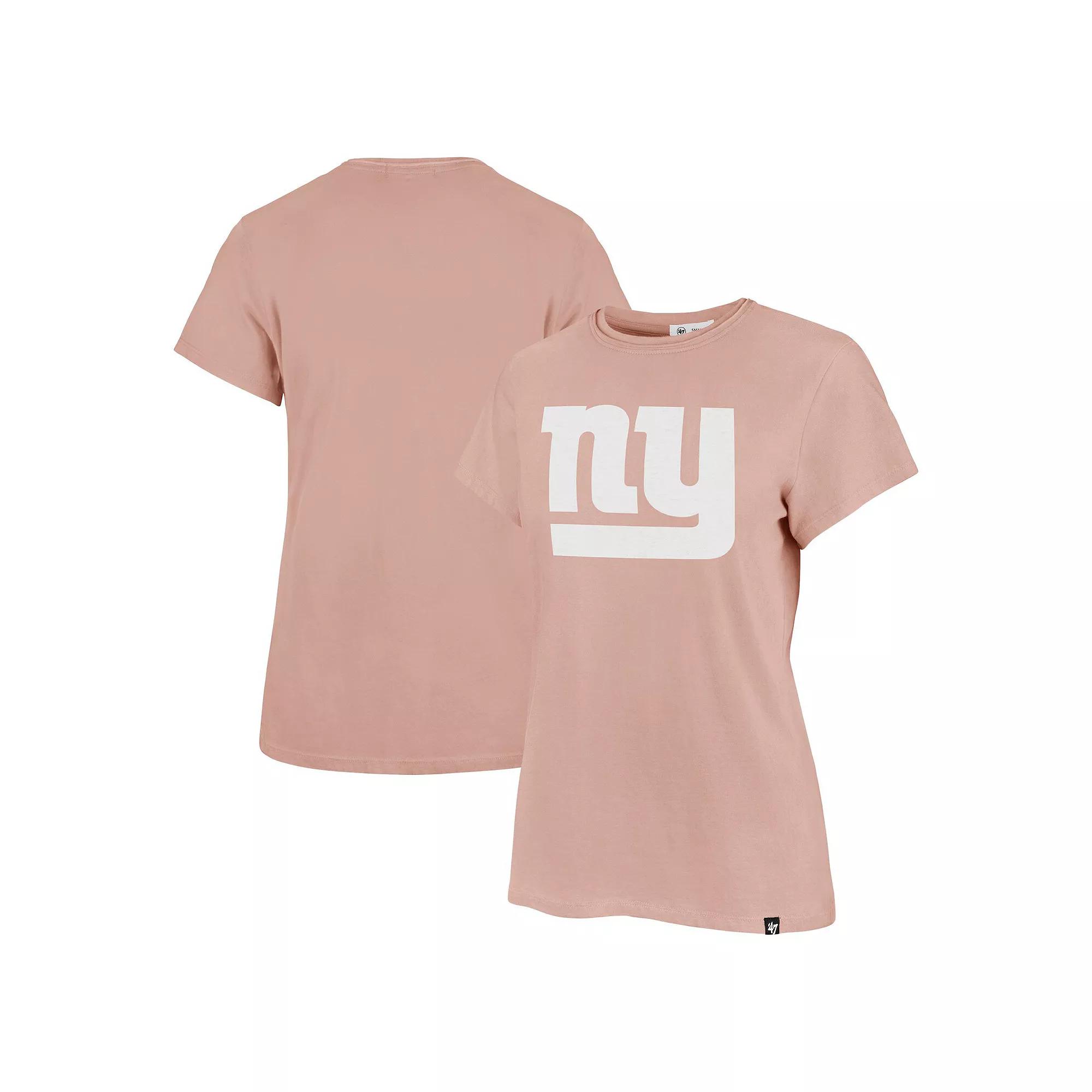 Women's '47  Light Pink New York Giants Premier Frankie T-Shirt, Size: Small Product Image