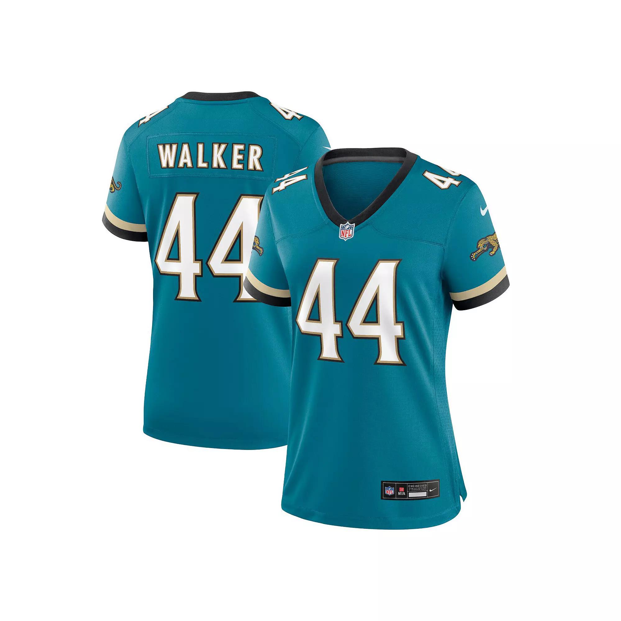 Women's Nike Travon Walker Teal Jacksonville Jaguars Prowler Throwback Game Jersey,  Product Image