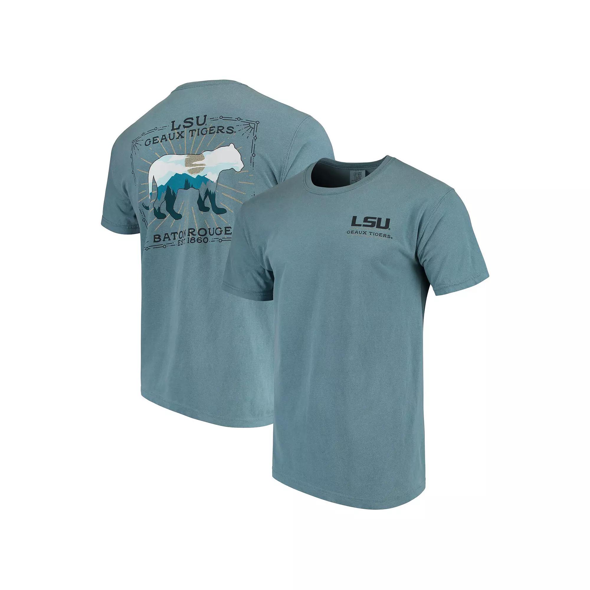 Men's Blue LSU Tigers State Scenery Comfort Colors T-Shirt, Size: Medium Product Image