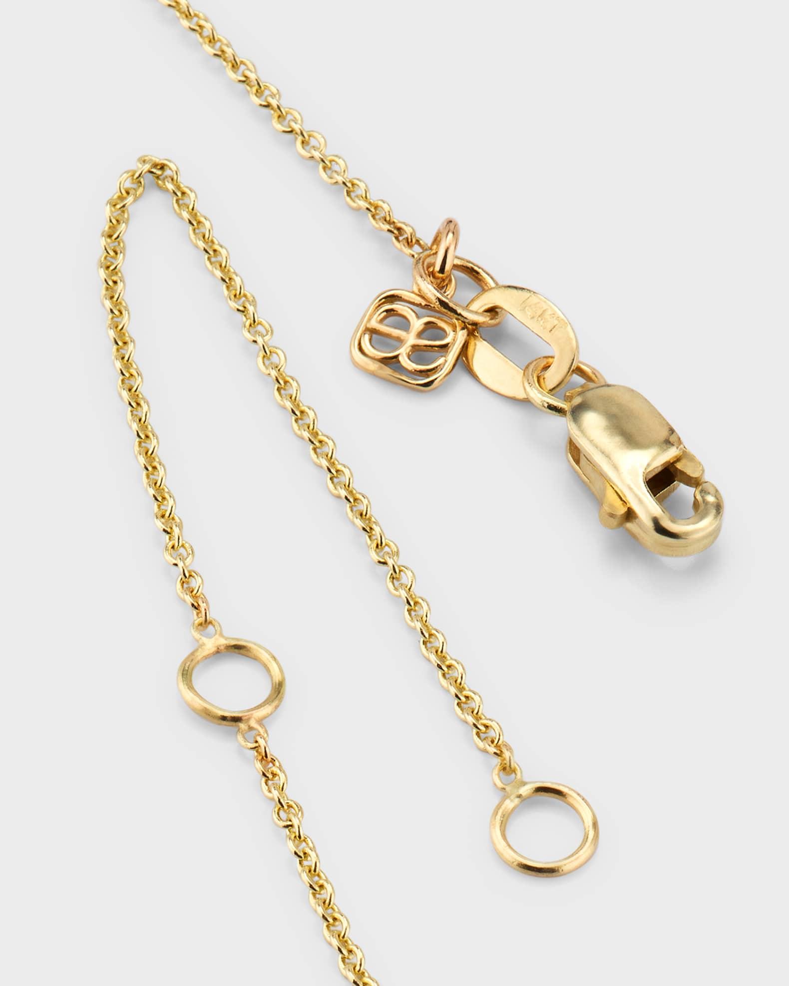 14k Diamond Pave Initial Necklace Product Image