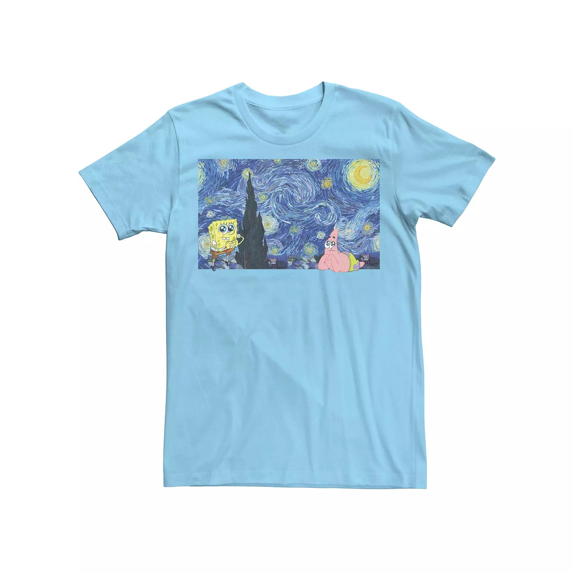 Men's SpongeBob SquarePants Starry Night Tee,  Product Image