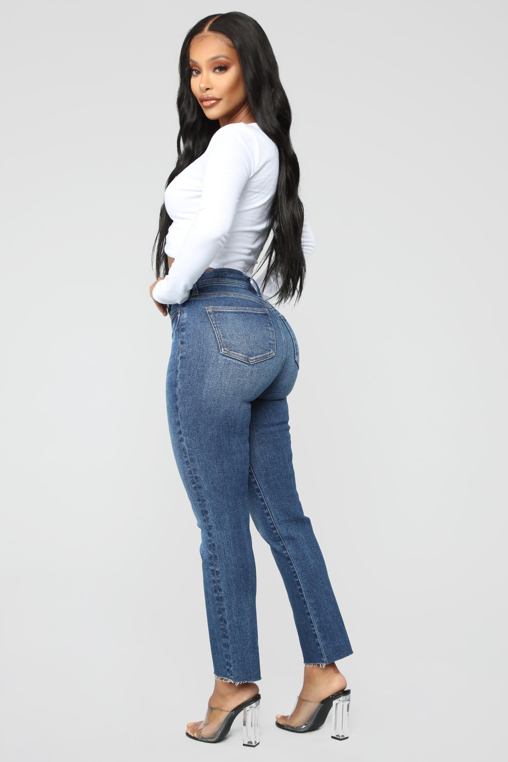 Burning Love High Rise Mom Jeans - Medium Blue Wash Product Image