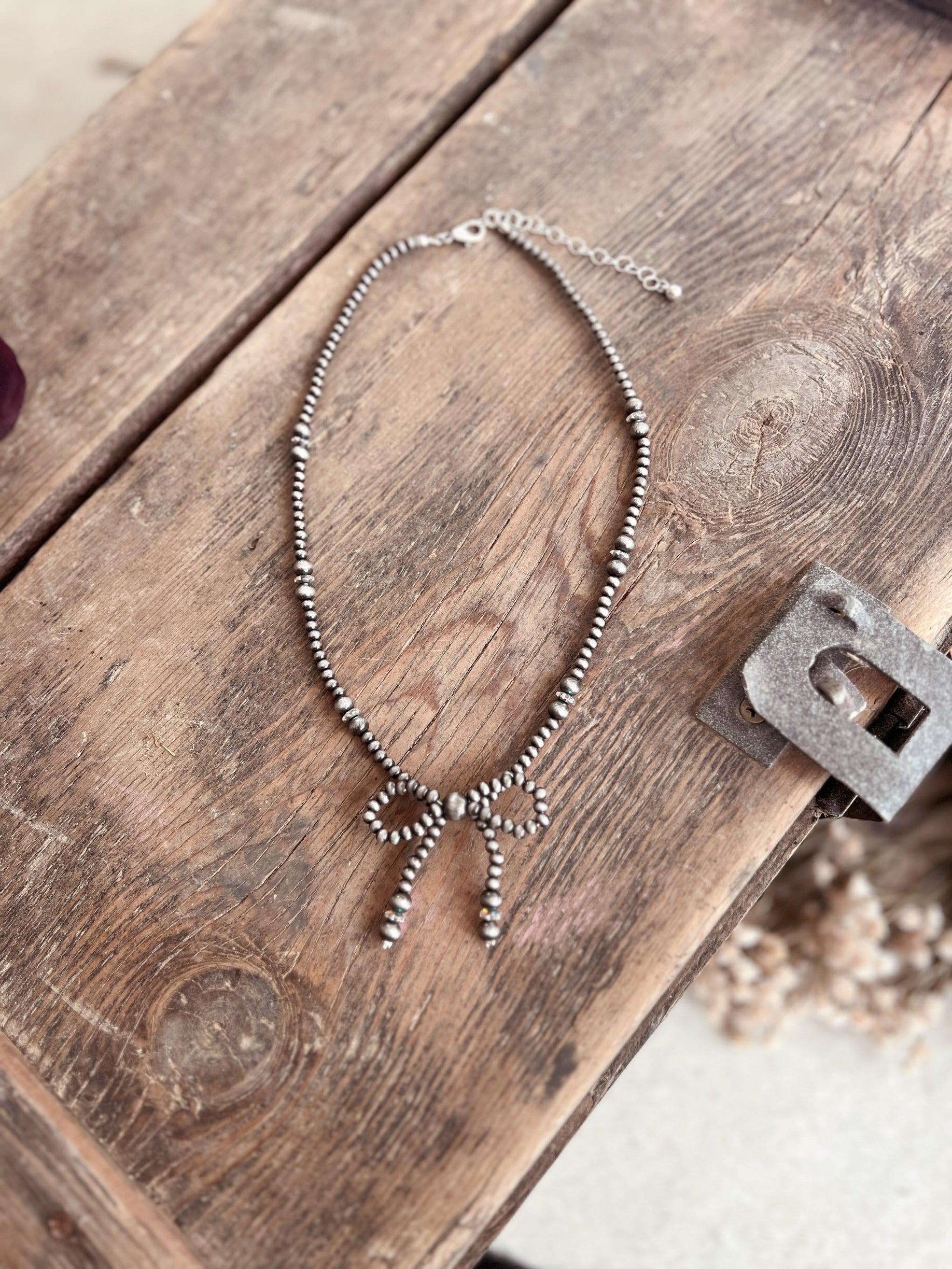 Western Style Navajo Inspired Bow Necklaces - 4 Colors Product Image