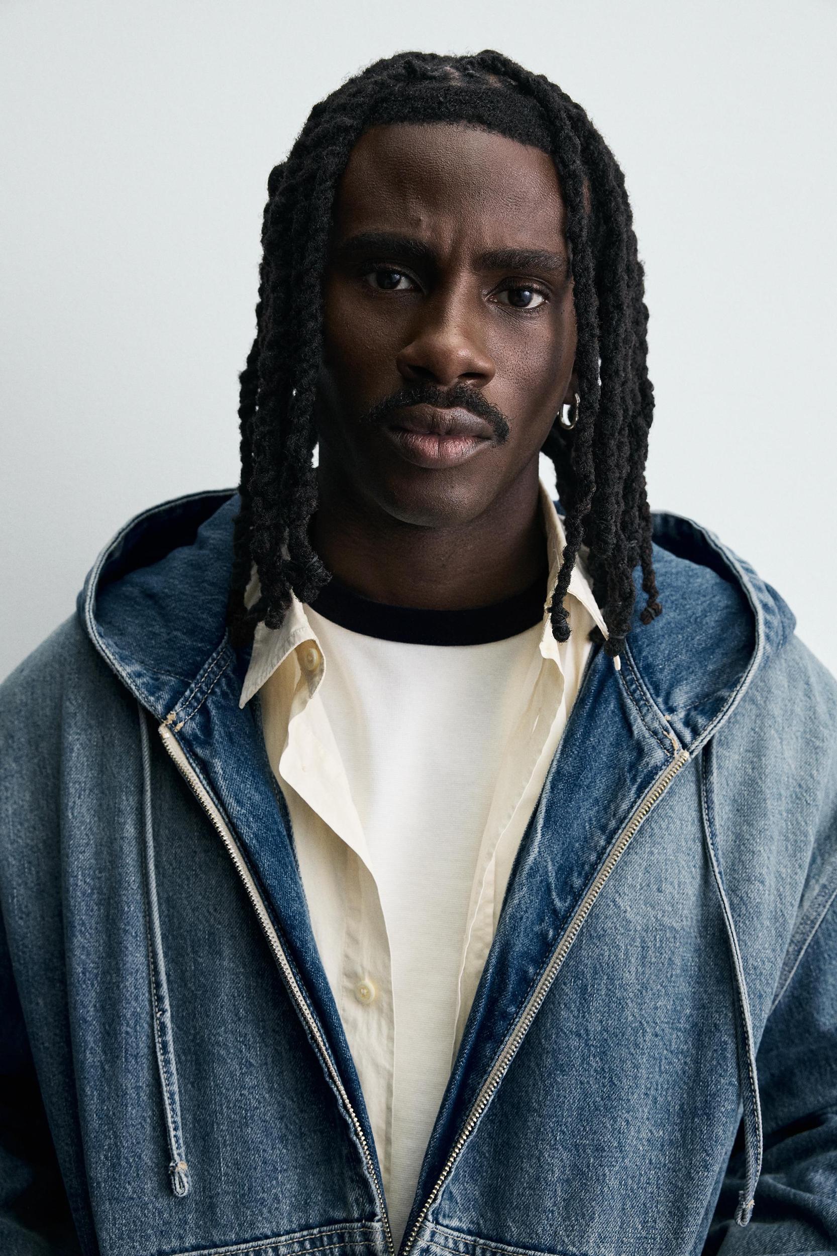 WASHED HOODED JACKET Product Image