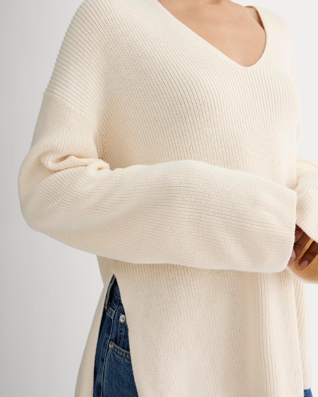 Womens Slouchy V-Neck in Everyday Cotton T-Shirt by Everlane Product Image